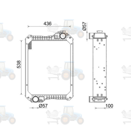 Radiator, racire motor MAHLE - CR 2403 000P