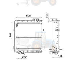 Radiator, racire motor MAHLE - CR 2404 000P