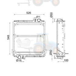 Radiator, racire motor MAHLE - CR 2409 000P