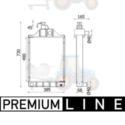 Radiator, racire motor MAHLE - CR 2416 000P