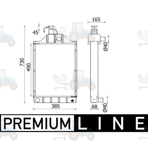 Radiator, racire motor MAHLE - CR 2416 000P