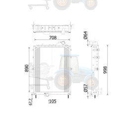 Radiator, racire motor MAHLE - CR 2560 000P