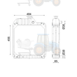 Radiator, racire motor MAHLE - CR 2629 000S