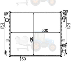 Radiator, racire motor MAHLE - CR 888 000S