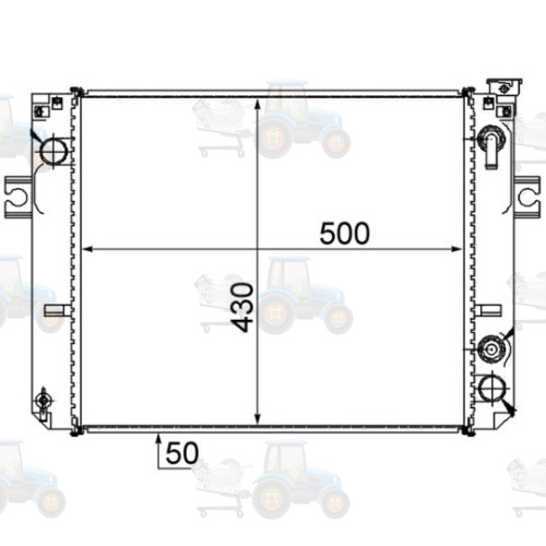 Radiator, racire motor MAHLE - CR 888 000S