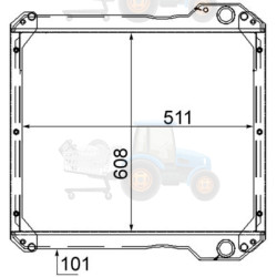 Radiator, racire motor MAHLE - CR 890 000S