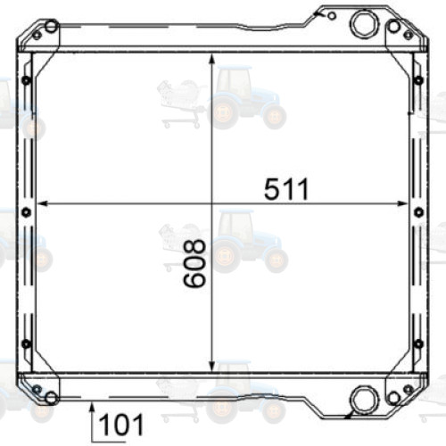 Radiator, racire motor MAHLE - CR 890 000S