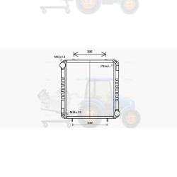 Radiator, racire motor AVA COOLING - FE2028