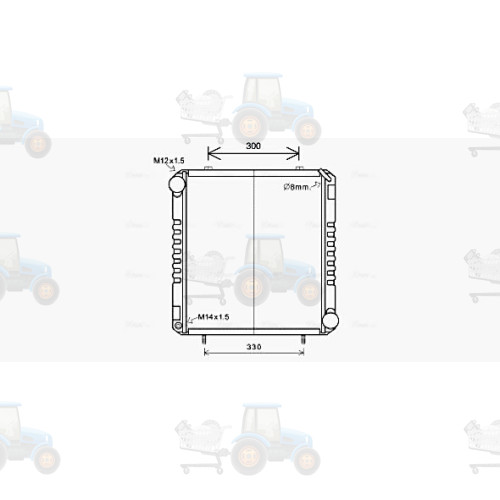 Radiator, racire motor AVA COOLING - FE2028