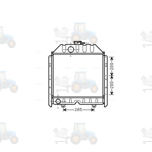 Radiator, racire motor AVA COOLING - FT2341