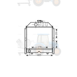 Radiator, racire motor AVA COOLING - FT2424