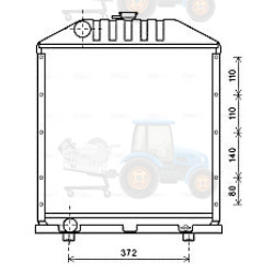 Radiator, racire motor AVA COOLING - FT2425