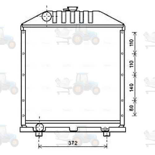 Radiator, racire motor AVA COOLING - FT2425