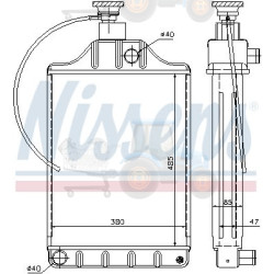 Radiator, racire motor NISSENS - 62254