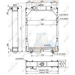 Radiator, racire motor NRF - 52122