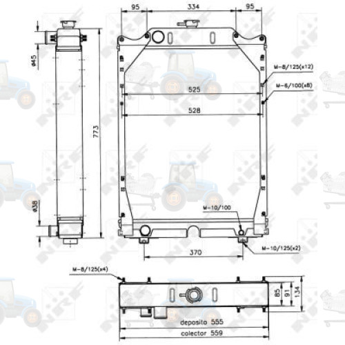 Radiator, racire motor NRF - 52122