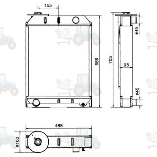 Radiator, racire motor NRF - 52188