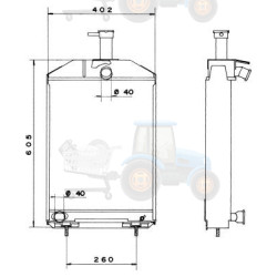 Radiator, racire motor NRF - 52189