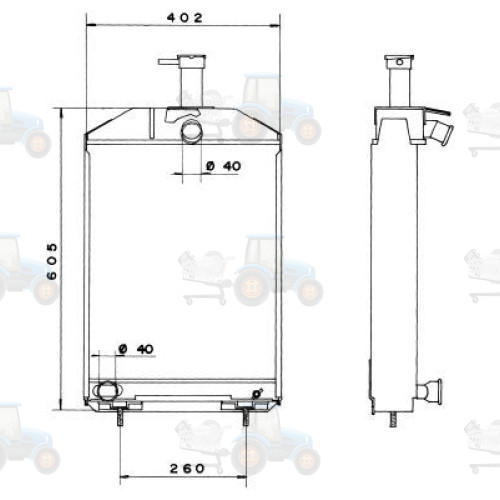 Radiator, racire motor NRF - 52189