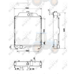 Radiator, racire motor NRF - 52200