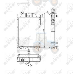 Radiator, racire motor NRF - 52254