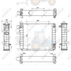 Radiator, racire motor NRF - 52298