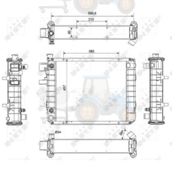 Radiator, racire motor NRF - 52299