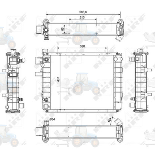 Radiator, racire motor NRF - 52299