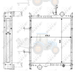 Radiator, racire motor NRF - 523373