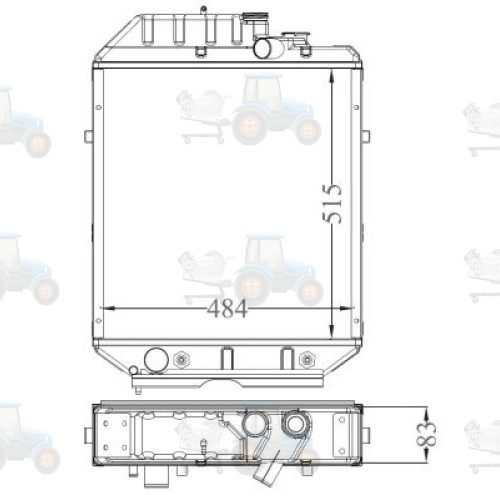 Radiator, racire motor NRF - 530000