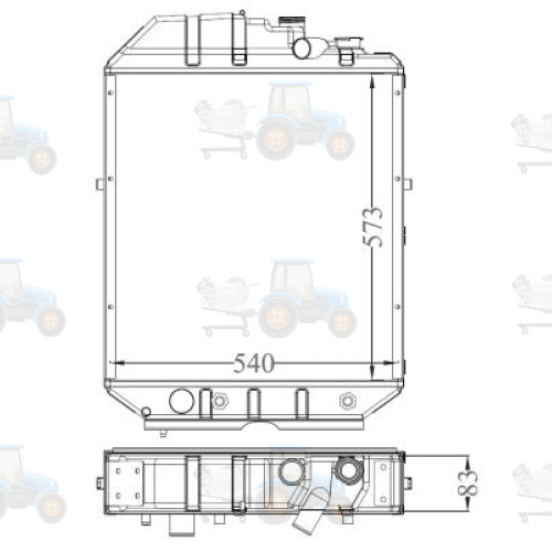 Radiator, racire motor NRF - 530001