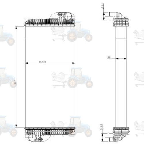 Radiator, racire motor NRF - 530005