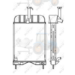 Radiator, racire motor NRF - 53656