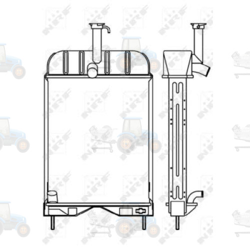 Radiator, racire motor NRF - 53656