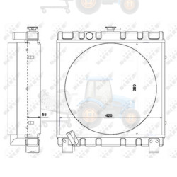 Radiator, racire motor NRF - 54105