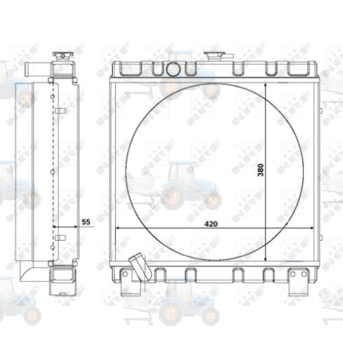 Radiator, racire motor NRF - 54105