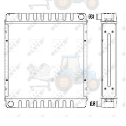 Radiator, racire motor NRF - 55312