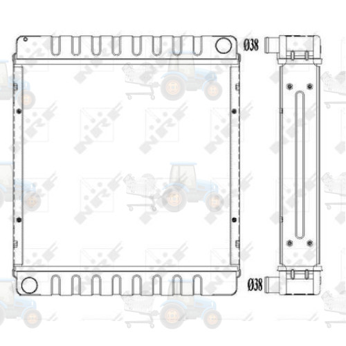 Radiator, racire motor NRF - 55312