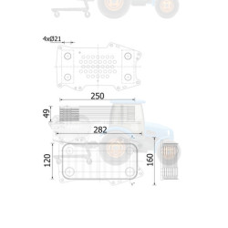 Radiator ulei, ulei motor MAHLE - CLC 302 000S