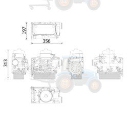 Radiator ulei, ulei motor MAHLE - CLC 303 000S