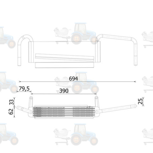 Radiator ulei, ulei motor MAHLE - CLC 314 000S