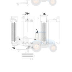 Radiator ulei, ulei motor MAHLE - CLC 315 000S