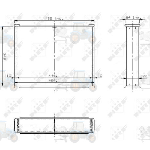 Retea radiator, racire motor NRF - 37066