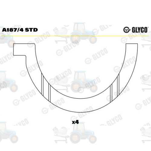 Saiba distantier, arbore cotit GLYCO - A187/4 STD