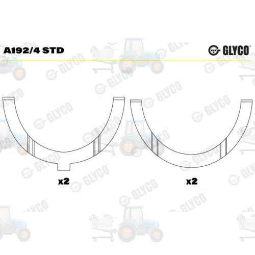 Saiba distantier, arbore cotit GLYCO - A192/4 STD