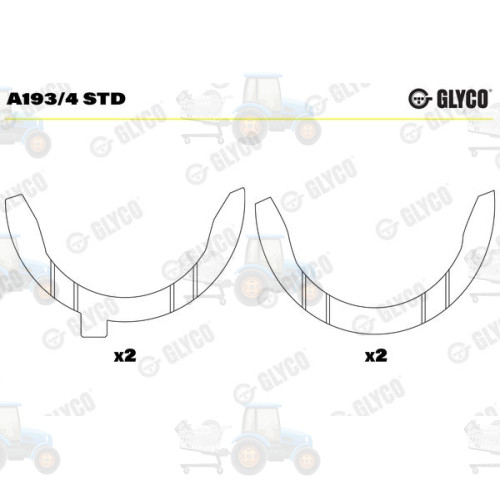 Saiba distantier, arbore cotit GLYCO - A193/4 STD