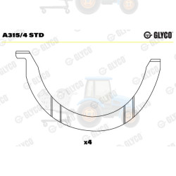 Saiba distantier, arbore cotit GLYCO - A315/4 STD