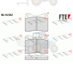 Set placute frana,frana disc FTE - 9500001