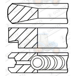 Set segmenti piston GOETZE - 08-103908-00