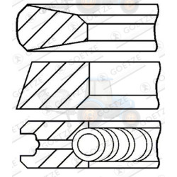 Set segmenti piston GOETZE - 08-122100-00